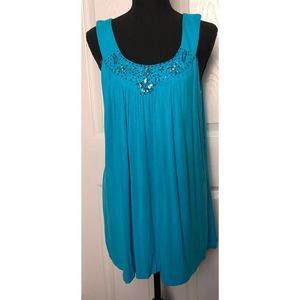 Avenue Jeweled Blouse Size 14/16